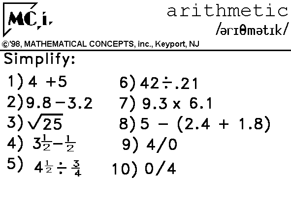 arithmetic