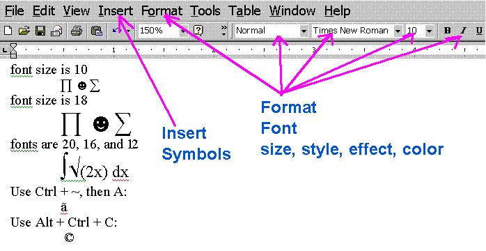 Word Symbols Chart